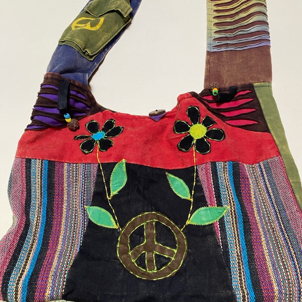 Source Unknown Multicolor Boho cross over Shoulder Bag